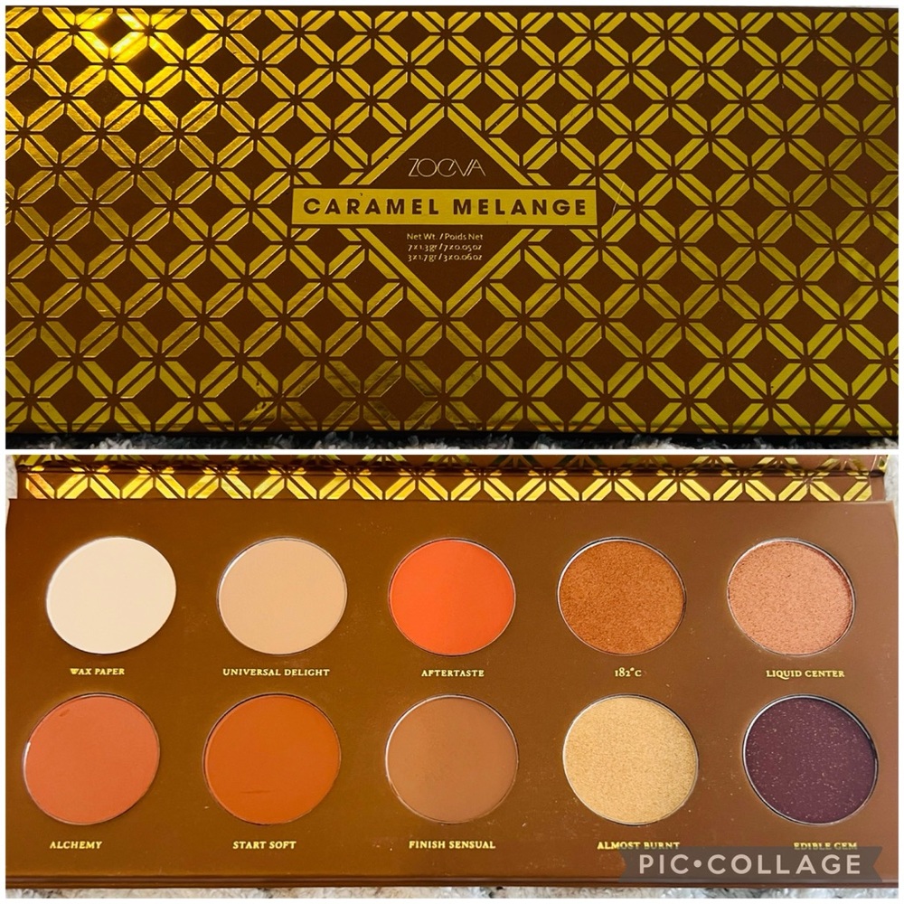 Zoeva Caramel Melange Eyeshadow Palette New